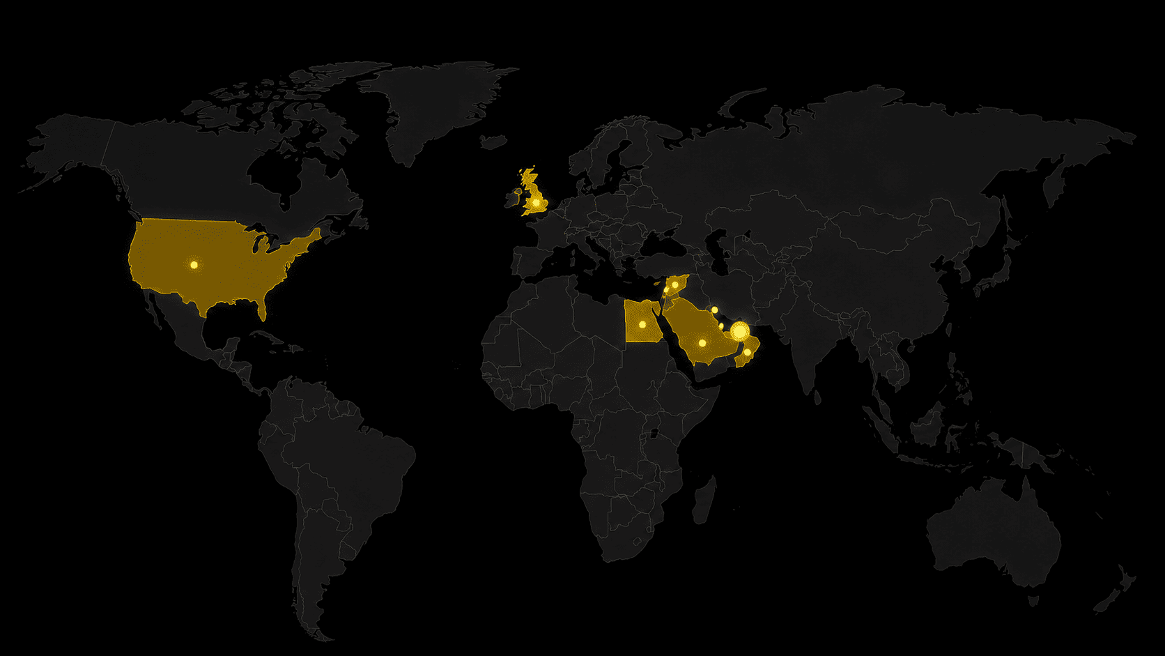 Golden Falcon GDF holder distribution map